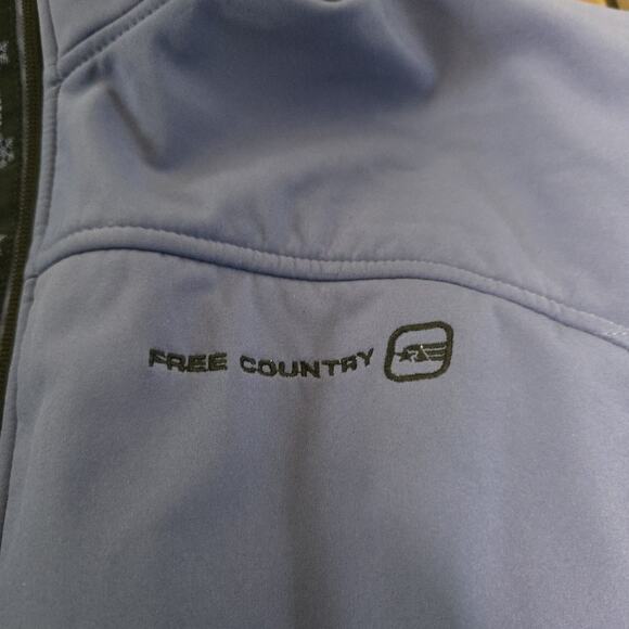 Free Country FULL ZIP fleece Lined Jacket Woman's Medium Purple and Black - Picture 3 of 10